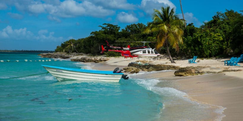 Saona en Helicoptero